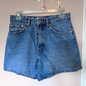 Zara high waisted 'mom' shorts